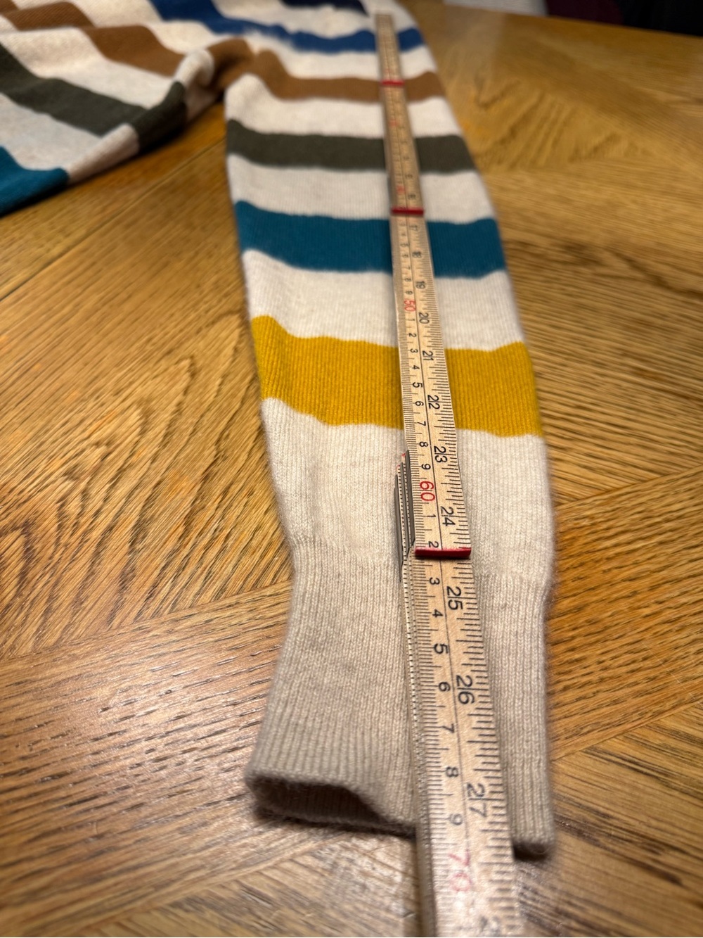 J.Crew 100% Cashmere Striped Sweater Men’s Large Multicolor Crewneck - Picture 7 of 13